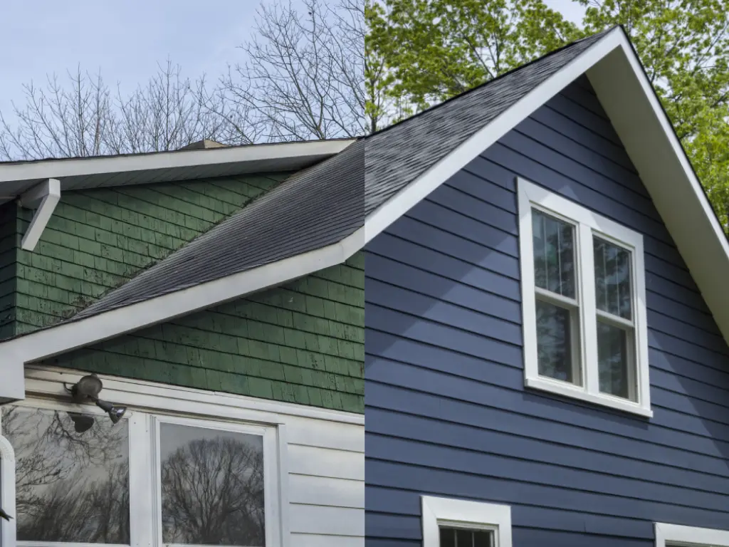 Brand new siding and exterior after insurance approval