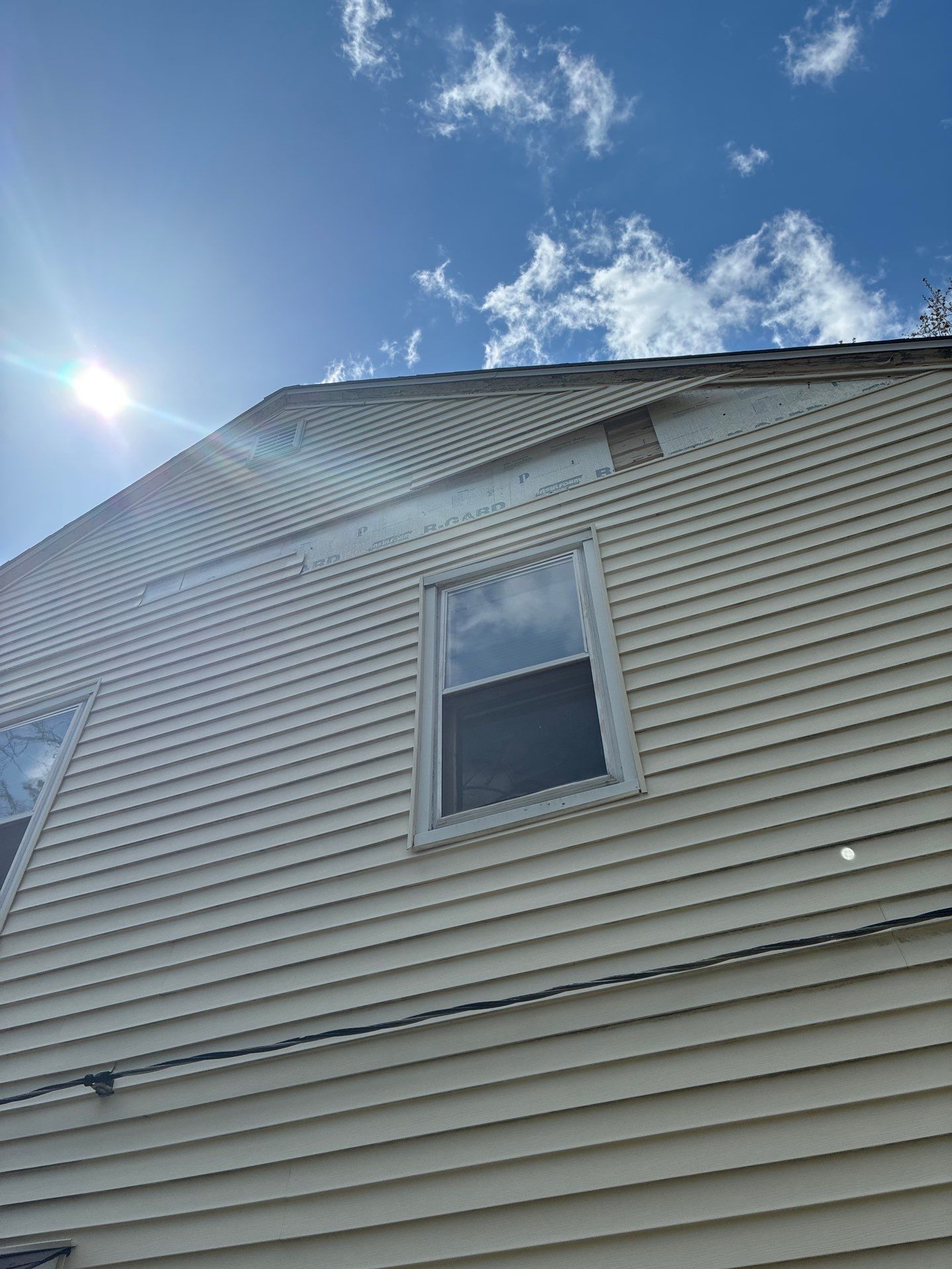 Damaged siding approved by insurance